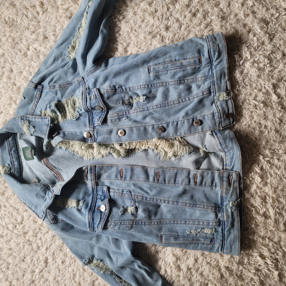 Distressed Denim Jacket